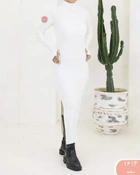 ماکسی کرکره ای نیم زیپ 1613