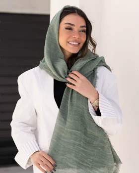 شال لینن چروک