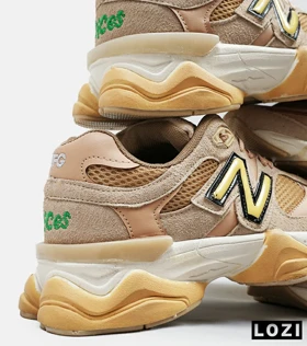 کفش کتانی مردانه کرم قهوه ای NEW BALANCE 9060 مدل 4758