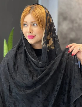 شال حریر شکوفه کد : L208