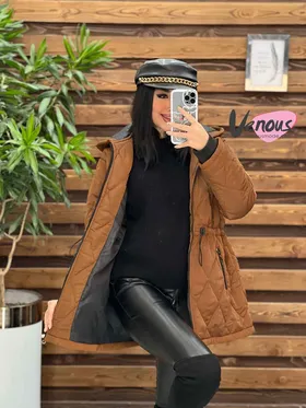 کاپشن لوزی دوزی کمرگت