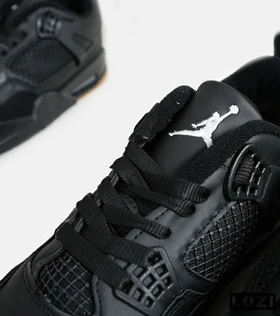 کتانی ساق‌دار بزرگ پا مشکی کرم Nike air jordan 4