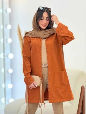 مانتو چهار جیب پایین بندی