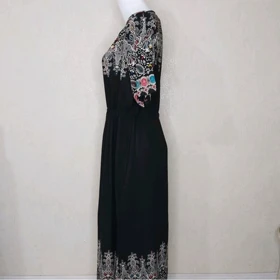 پیراهن زنانه بلند ساحلی نخی اندونزی وارداتی