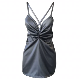 مقمیس پیراهن خواب meghmiss dark gray slip dress
