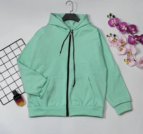 سویشرت کلاهدار داخل کرکی مدل ویانا کد 40201