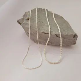 گردنبند خاویاری آبکاری نقره