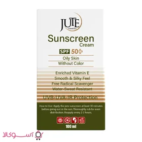 کرم ضد آفتاب ژوت پمپی مناسب پوست چرب مدل without color حجم 100 میل