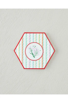 زیرلیوانی سرامیکی English Home مدل Floral Stripe