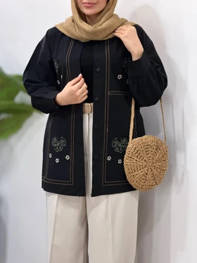 مانتو لینن گلدوزی آیسو آیلین