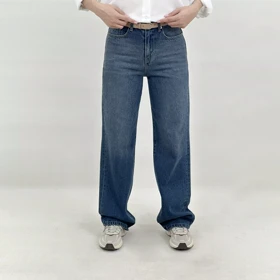 شلوار جین نیم بگ 1008496