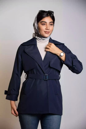 بارانی کوتاه ژیله دار