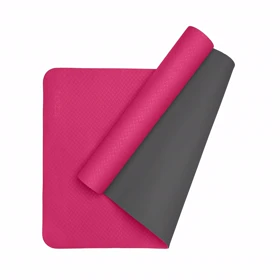 مت یوگای 6 میل TPE تن زیب در هفت رنگ (مشکی - صورتی)