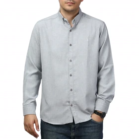 پیراهن آستین بلند لینن مردانه برند مد مدل 1410594