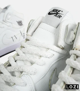 کفش کتانی ساق‌دار مردانه و زنانه سفید NIKE jordan Vodoo