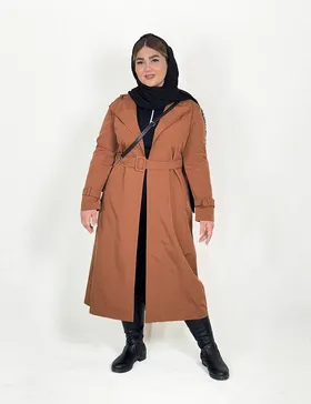 بارانی ماکسی کلاهدار شیلا کد : 003238