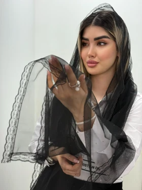 شال تور و نگین مشکی