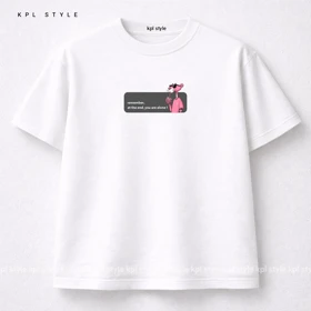 تیشرت پلنگ صورتی مینیمال | قواره باکسی | %100 پنبه گرم بالا کد 1217