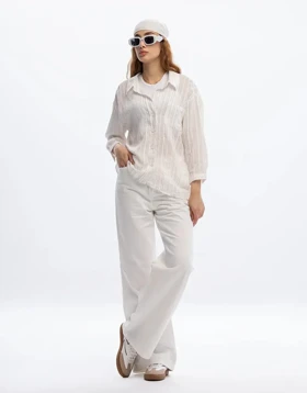 یقه شکاری راه راه