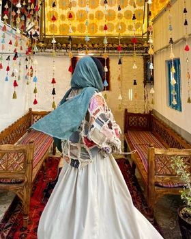 کت تکه دوزی مزون دوز لینن