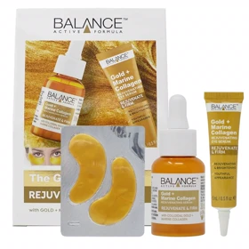 ست مراقبت پوست ترمیمکننده و جوانکننده بالانس, Gold Marine Collagene مناسب برای همه پوستها مجموعه 3 عددی