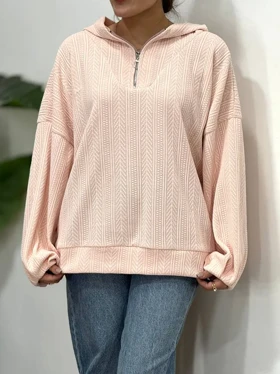 هودی کلاهدار نیم زیپ سوشیانت