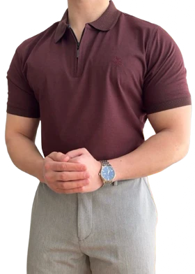 تیشرت نیم زیپ کد 620
