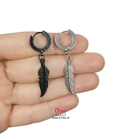 گوشواره اسپرت دخترانه و پسرانه طرح برگ سوزنی