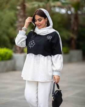 مانتو دخترونه مدل ژینا کد 1575