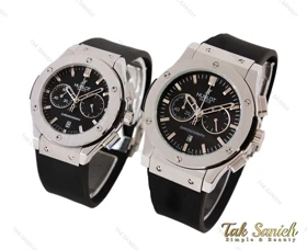 ساعت هابلوت ست سه موتوره نقره ای مشکی Hublot-3776-S
