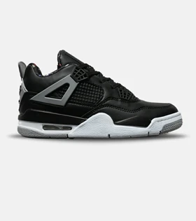 کتانی ساق‌دار زنانه و مردانه مشکی Nike air jordan 4 مدل 8249