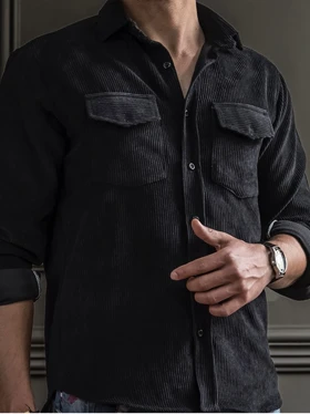 پیراهن مخمل کبریتی مشکی آستین بلند sh104
