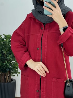 کت جین بلند رنگی کیمیا 1