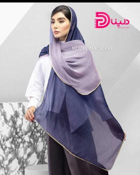 شال حریر دولایه ساده