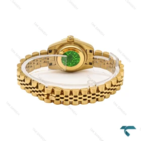 ساعت زنانه رولکس طلایی صفحه مشکی خطی اسمال Rolex-6745-L