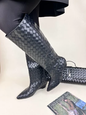 بوت زنانه خشتی سنگی لژدار کد : 1732 دختر طهرونی