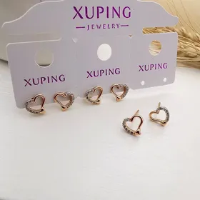 گوشواره میخی قلبی ژوپینگ کد 441