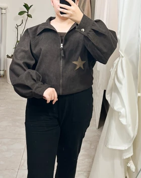 بامبر جکت زنانه مدل star