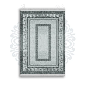 *جدید* فرشینه از جنس پارچه شانل مخمل ترک طرح فانتزی برند دفه کد 1768