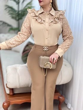 شومیز دانتل آیناز 2877