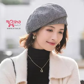 کلاه فرانسوی پارچه ای طرح دار /تابستانی و بهاره
