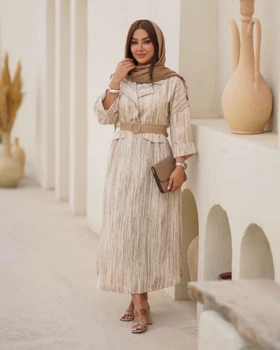 کفتان ماکسی کمربند کنفی کد 808