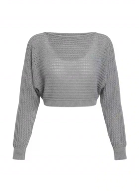 بافت کراپ بیسیک زنانه رزمری مدل Rose Merry CL3257