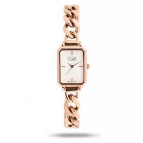 ساعت مچی زنانه کرست بند استیل رزگلد کد Crest 6355/4