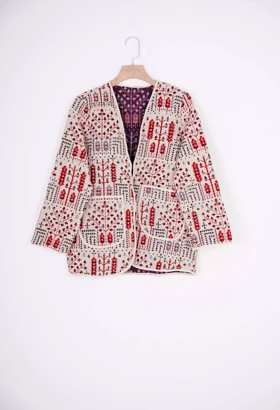 کت گیلیمی گل دوزی