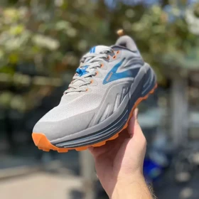 کفش روزمره مردانه بروکس مدل کسکادیا Cascadia 16 کیفیت مستر طوسی