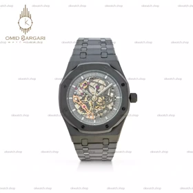 ساعت مچی اودمار پیگه اسکلتون تمام مشکی Audemars Piguet