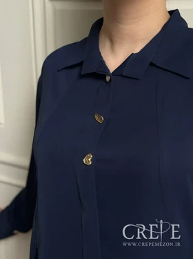 شومیز سه دکمه بغل هلال