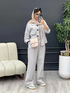 ست مانتو و شلوار افرا