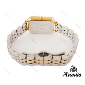 ساعت دنیل ولینگتون زنانه مستطیلی طلایی سیلور صفحه سفید w-5834